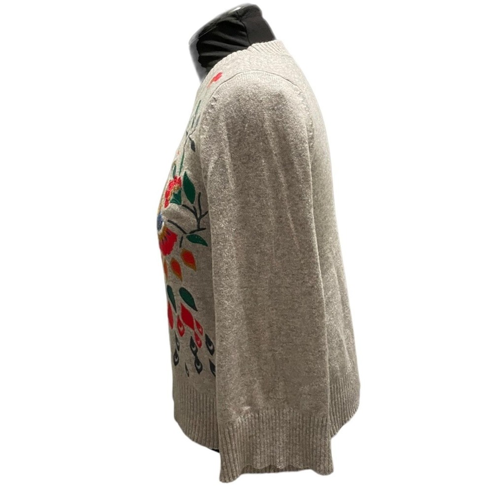 GORGEOUS Oversized LOFT embroidered sweater size Small could fit up to L - Picture 7 of 11